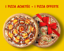 1 Pizza achetée = 1 Pizza offerte